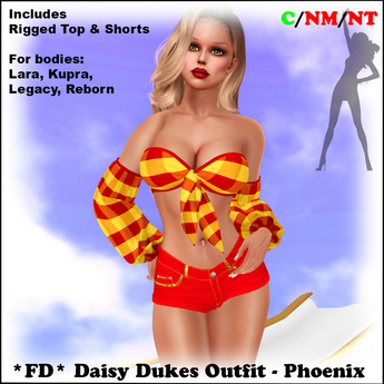 Second Life Marketplace - *FD* Daisy Dukes Outfit [Boxed] Phoenix