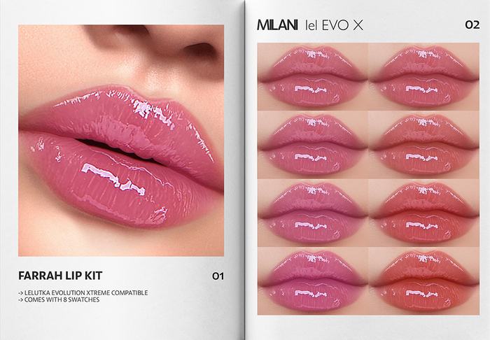 MILANI - "FARRAH" LIP KIT / DEMO