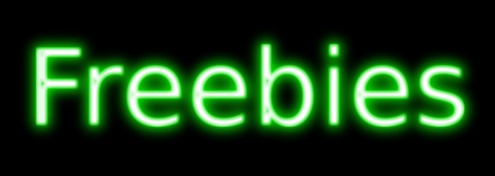 sign neon "Freebies"