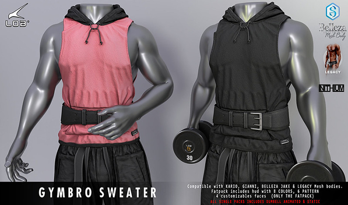 [LOB] GYMBRO SWEATER - FATPACK