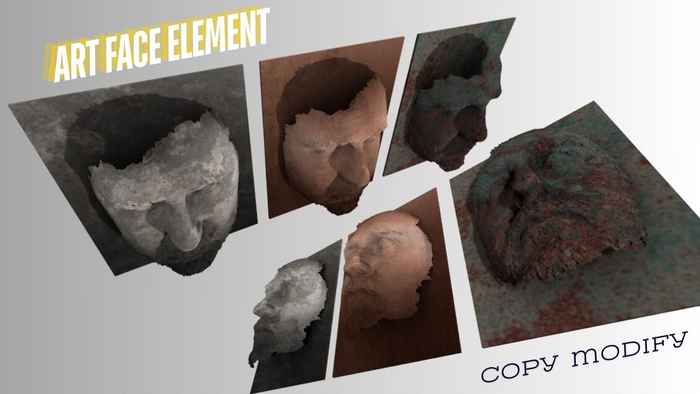 Metal Face Set (3 Pieces) - Mesh