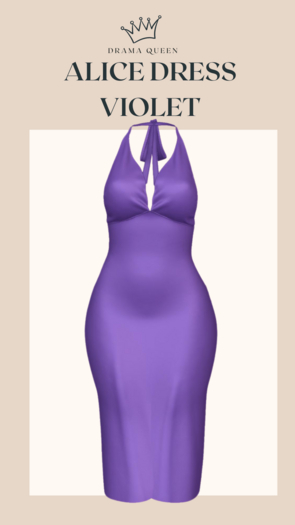 DRAMA QUEEN Alice Dress - Violet (ADD)