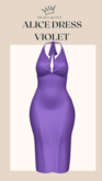 DRAMA QUEEN Alice Dress - Violet (ADD)