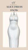 DRAMA QUEEN Alice Dress - Snow (ADD)