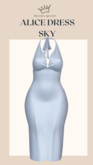 DRAMA QUEEN Alice Dress - Sky (ADD)