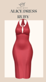 DRAMA QUEEN Alice Dress - Ruby (ADD)