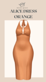 DRAMA QUEEN Alice Dress - Orange (ADD)