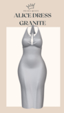 DRAMA QUEEN Alice Dress - Granite (ADD)