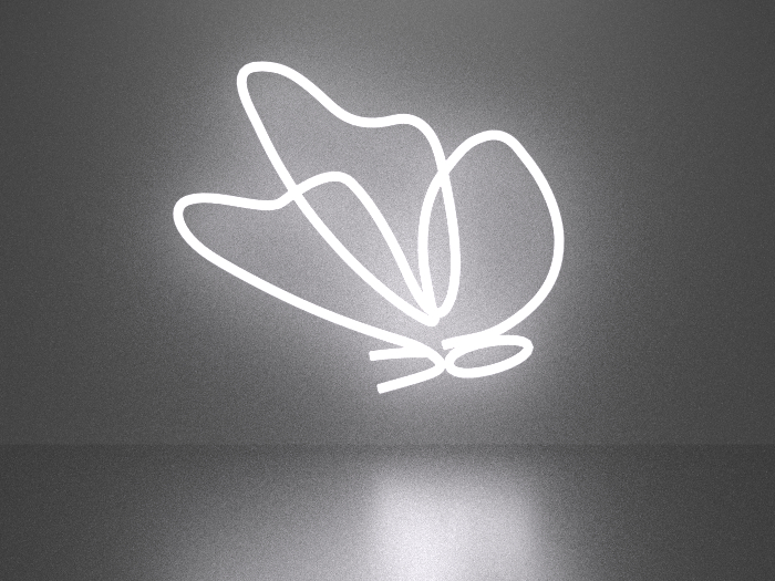 Butterfly 1 neon sign Full Permission