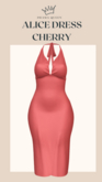 DRAMA QUEEN Alice Dress - Cherry (ADD)