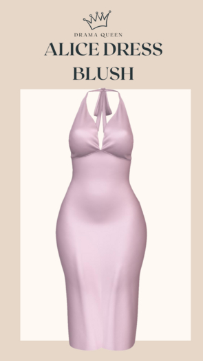 DRAMA QUEEN Alice Dress - Blush (ADD)