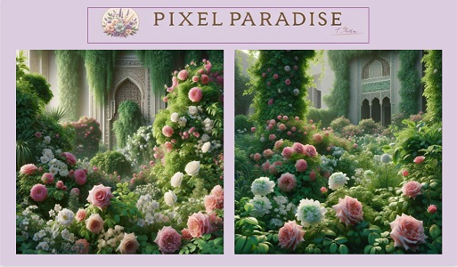 PIXEL PARADISE - Arabic Garden