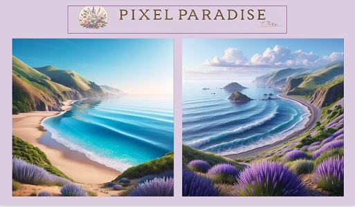 PIXEL PARADISE - Lavender Beach