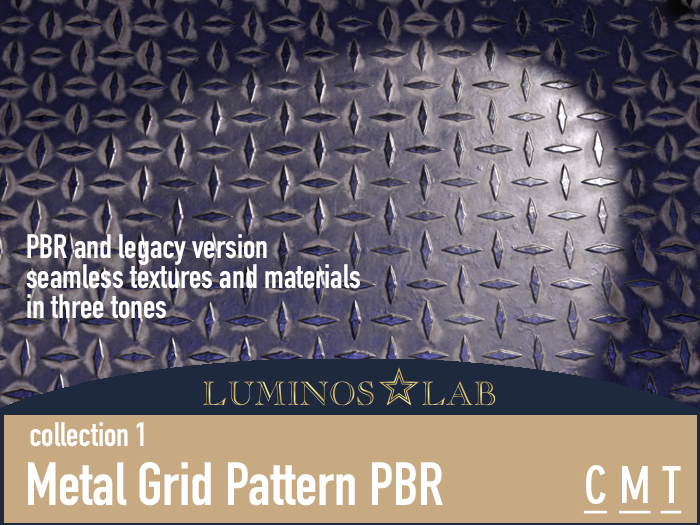 LL Metal Grid Pattern PBR (collection 1) Full Perm