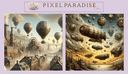 PIXEL PARADISE - Steampunk Sky