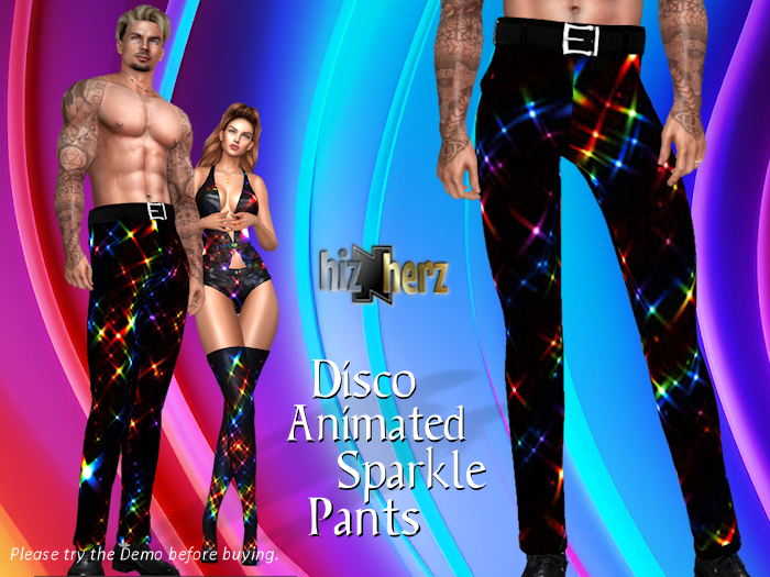 hizNherz Disco Sparkle Pants (Animated)