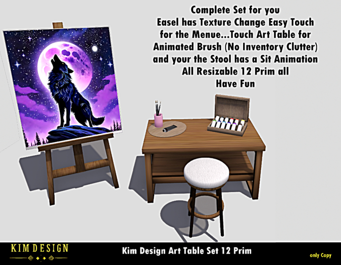 Kim Design Art Table Set