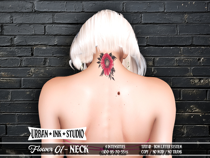 ..:UIS:.. Neck Tattoo - Flower 01
