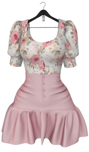 Vulnus Floralia Dress Tea Rose