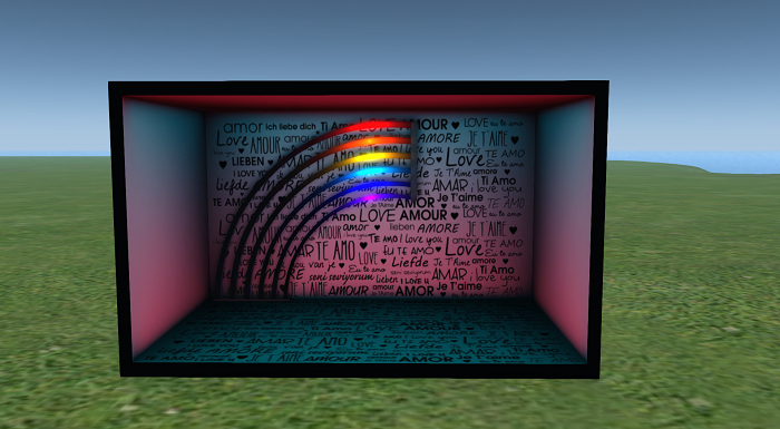 Je t'aime Rainbow - Rampage Backdrops - The Bearded Guy