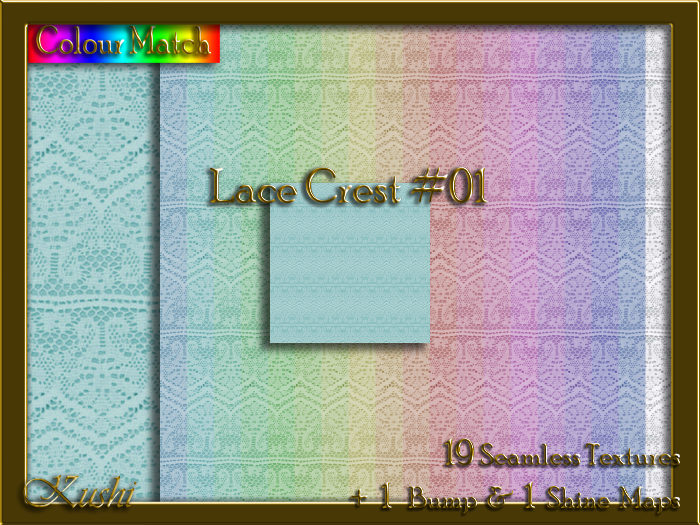 Lace Crest #01 Seamless Texture Pack