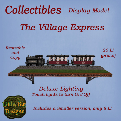LBD Train Village Express RED boxed v1.3