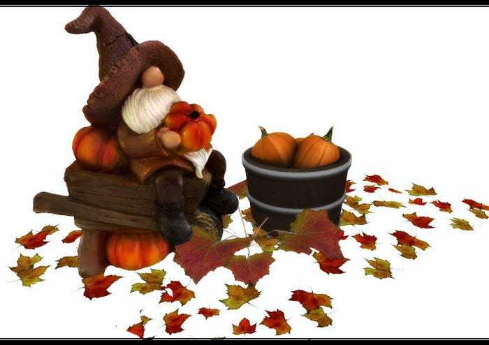 [AE] Home & Garden - Fall Gnome Garden Decor 2