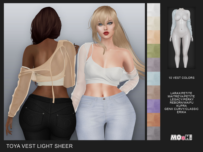 MOoH! Toya vest light sheer (Add)