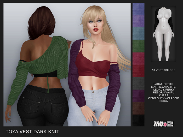 MOoH! Toya vest dark knit (Add)