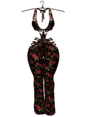 aprelle alessandra jumpsuit roses