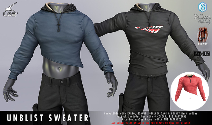 [LOB] UNBLIST SWEATER - RED