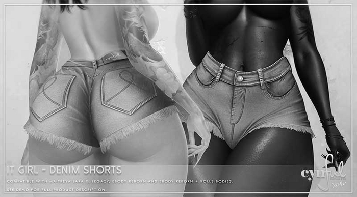 Cynful It Girl - Denim Shorts - All Sizes Demo