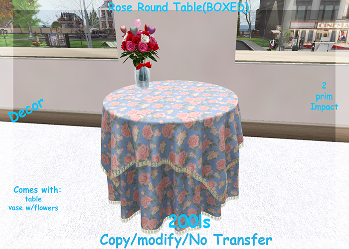 Rose Round Table(BOXED)