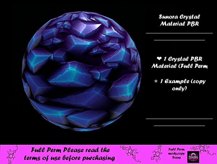 Sunora Crystal Material PBR