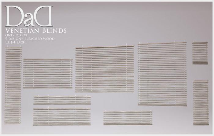 DaD - Venetian Blinds - Bleached Wood