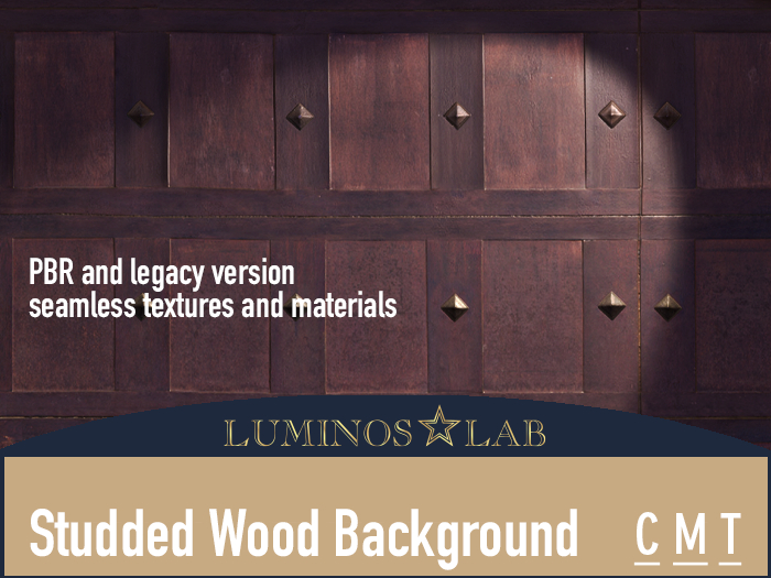 LL Studded Wood Background PBR Full Perm