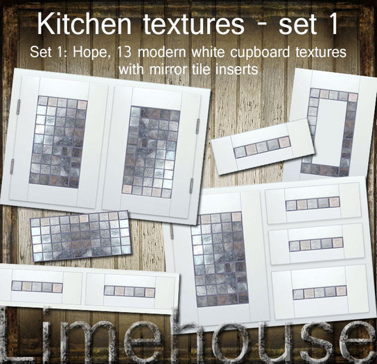 Kitchen cupboard textures set 1