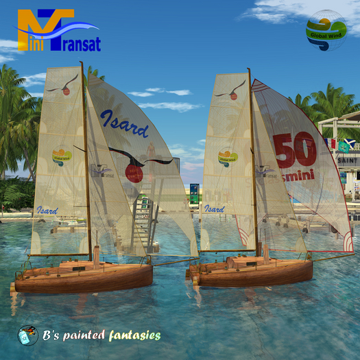 Mini Transat Design 4 - wood - general sails