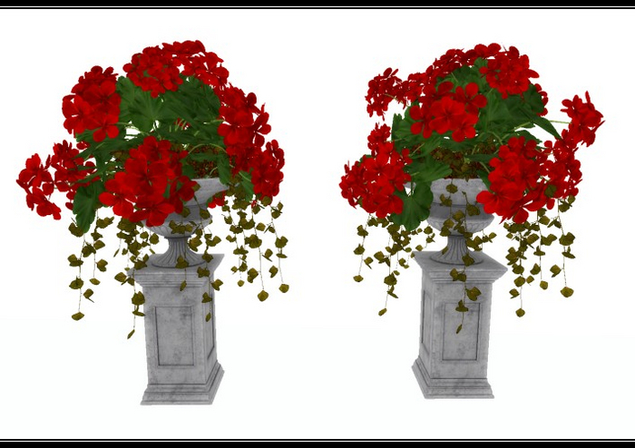 [AE] Home & Garden - Geranium Standing Pedestal