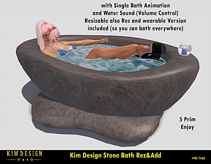 Kim Design Stone Bath Rez&Add