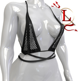 Black Fishnet Tinsley TOP WAIFUS