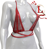Red Fishnet Tinsley TOP WAIFUS