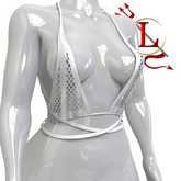 White Fishnet Tinsley TOP WAIFUS