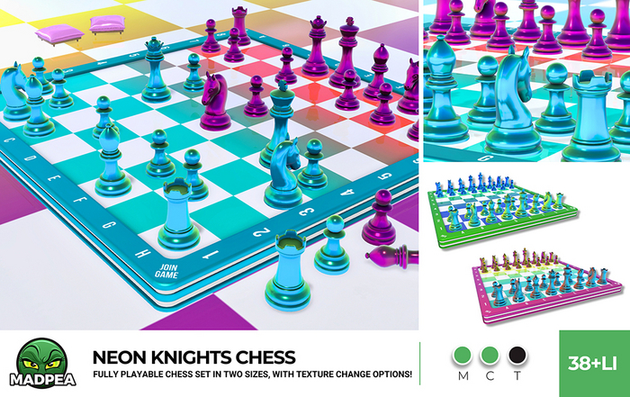 MadPea Neon Knights Chess