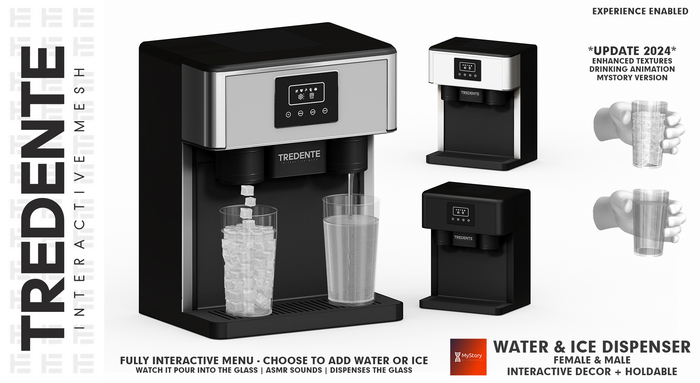 Tredente // Water & Ice Dispenser [BLACK] (Packed)