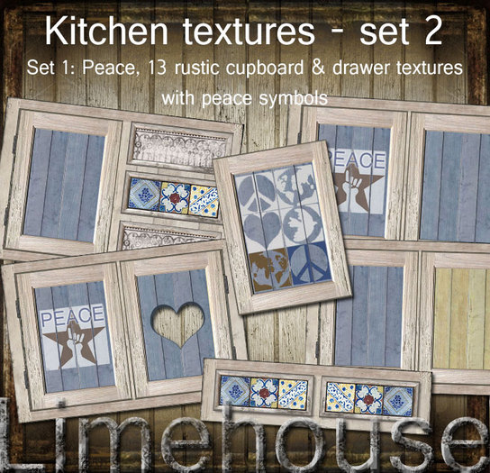 Kitchen cupboard textures set 2