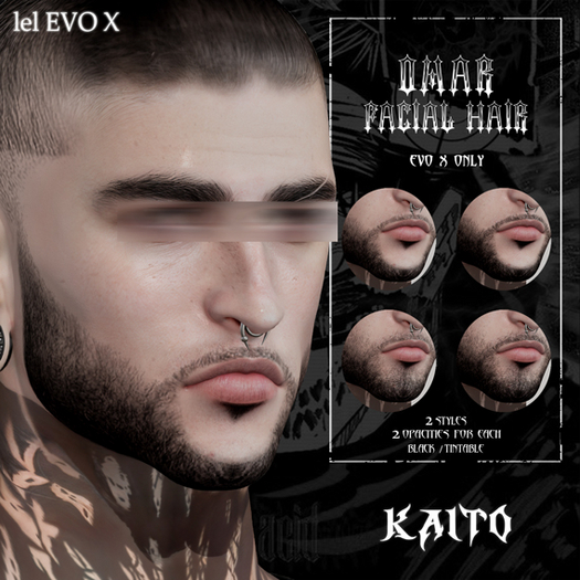 [KAITO] Omar Facial Hair / EvoX