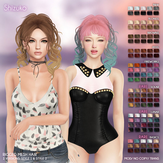 /Wasabi Pills/ Shizuko Mesh Hair - Style 2 - Browns