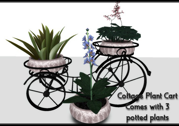 [AE] Home & Garden - Plant Cart with Plants