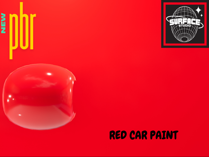 SS- PBR Cherry Red Car Paint